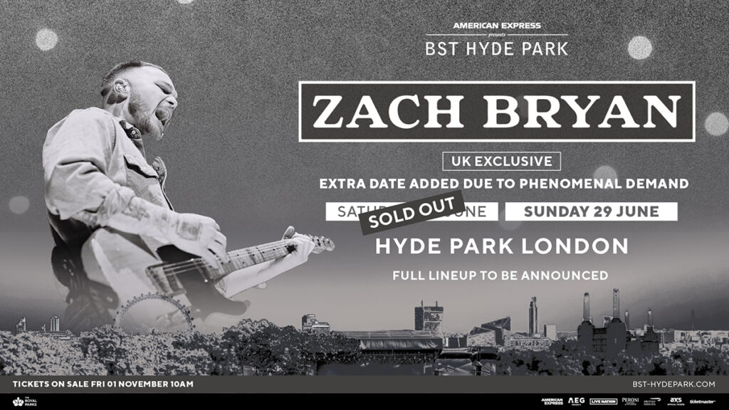 Zach Bryan Adds Second UK Date Due to Overwhelming Demand