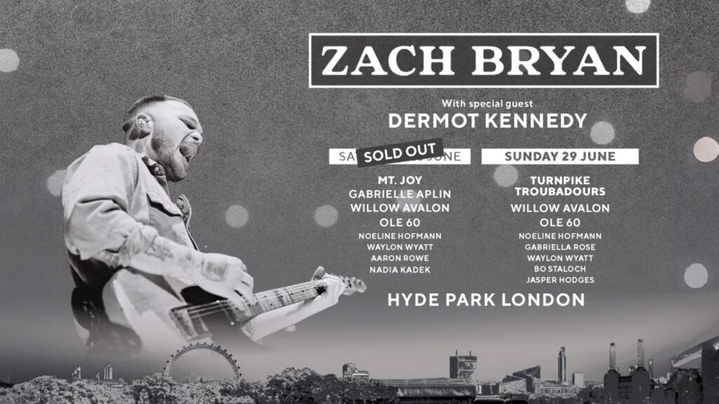 BST Hyde Park Full lineup for Zach Bryan